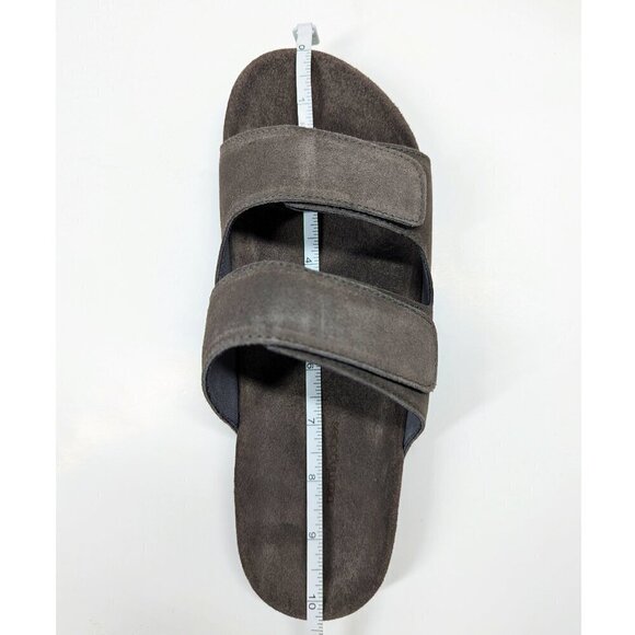 NWT The Men\'s Store Bloomingdale\'s Two Strap Grey Sandals Size 8 (MSRP $145) main image 5
